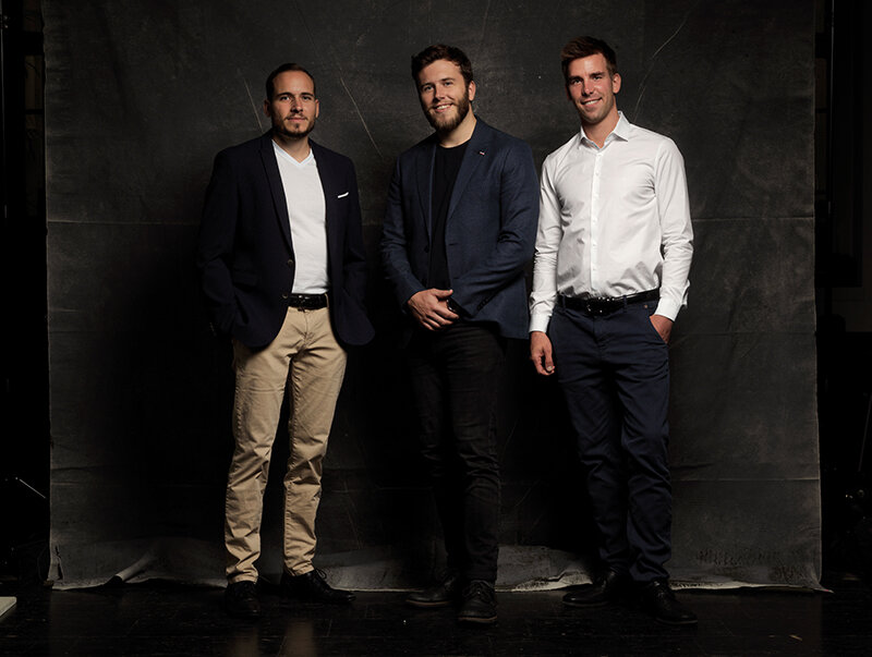 Founders of the Chocofoil start-up
